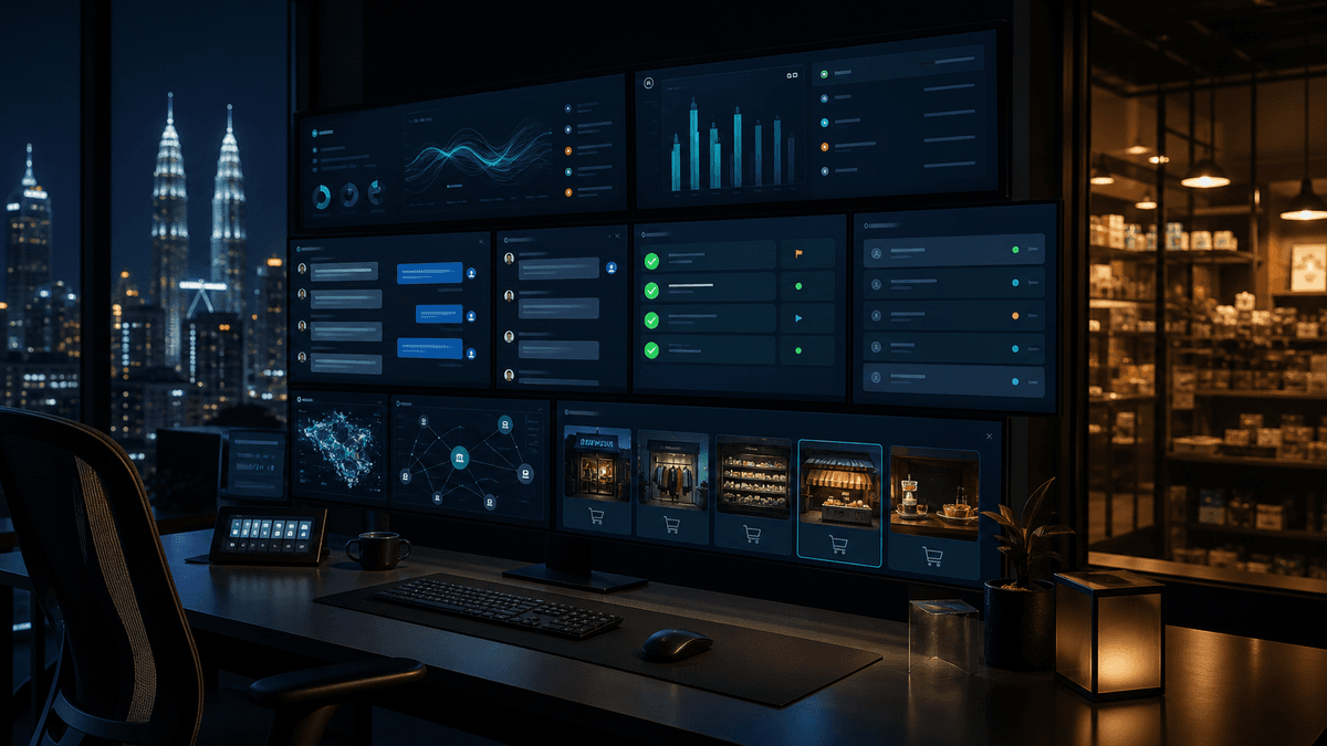 DuoCode AI customer service cockpit for Malaysian SME commerce operations