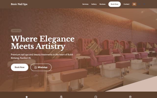 Bmic Nail Spa Salon Pavilion Kl Shopping Mall preview